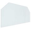 vidaXL Стъклена плоча за камина Прозрачен 120 x 60 cm Стъкло