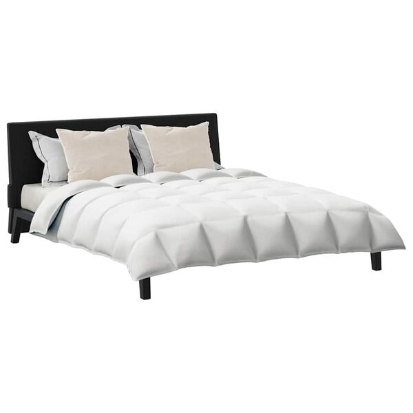 vidaXL Комплект завивки с възглавница 3 pcs Бяло Пухени пера