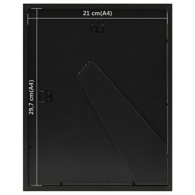 vidaXL 3D фоторамки тип кутия 3 бр черни 21x29,7 см за 15x20 см снимки