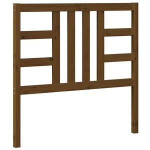 vidaXL Горна табла за легло, меденокафява, 106x4x100 см, бор масив