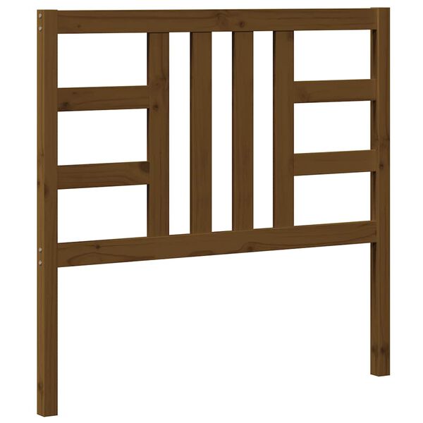 vidaXL Горна табла за легло, меденокафява, 106x4x100 см, бор масив