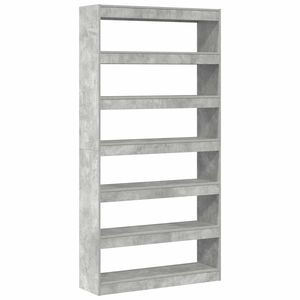 vidaXL Шкаф за книги 6 нива 100 x 30 x 198 см Инженерна дървесина