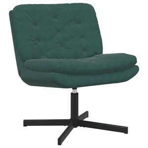 vidaXL Къртящ релаксиращ стол Тъмен зелен 63 x 75 x 76 см Кадифе