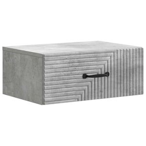 vidaXL Спален шкаф с монтаж на стена Бетонно сиво 49 x 34,5 x 20 см