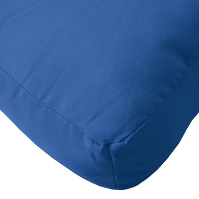 vidaXL Палетна възглавница, кралско синя, 58x58x10 см, текстил
