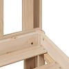 vidaXL Легло с рафтове за книги, без матрак, 75x190 см, бор масив