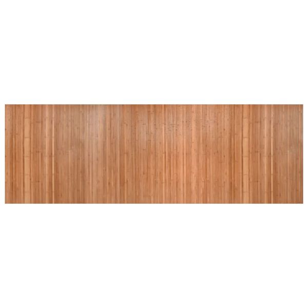vidaXL Килим, правоъгълен, натурален, 100x300 см, бамбук
