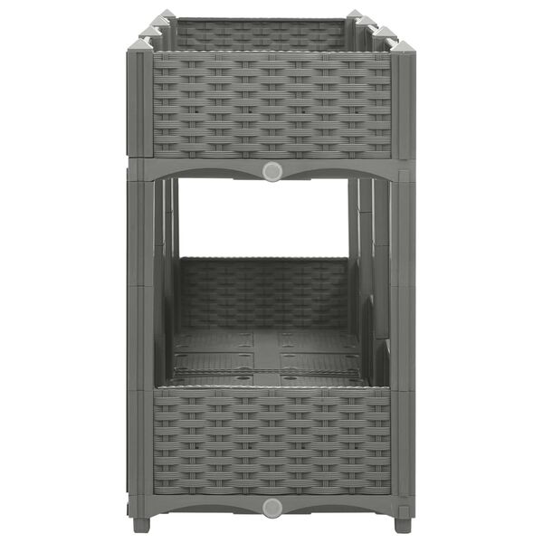 vidaXL Повдигната леха, 120x40x71 см, полипропилен