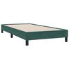 vidaXL Box Spring Легло без матрак Тъмнозелено 100x210 cm Кадифе