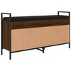 vidaXL Пейка за обувки, кафяв дъб, 105,5x32x57,5 см, инженерно дърво