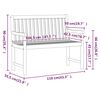 vidaXL Градинска пейка, 110 cм, акациево дърво масив