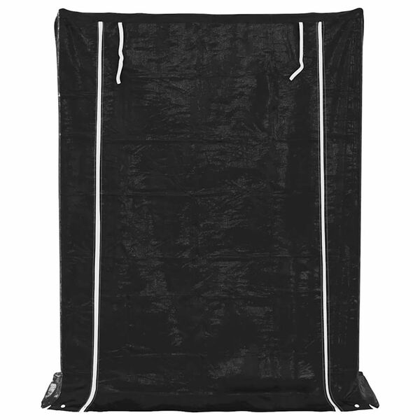 vidaxL Стойка за дърва за огрев с дъждобран, 150x60x200 см