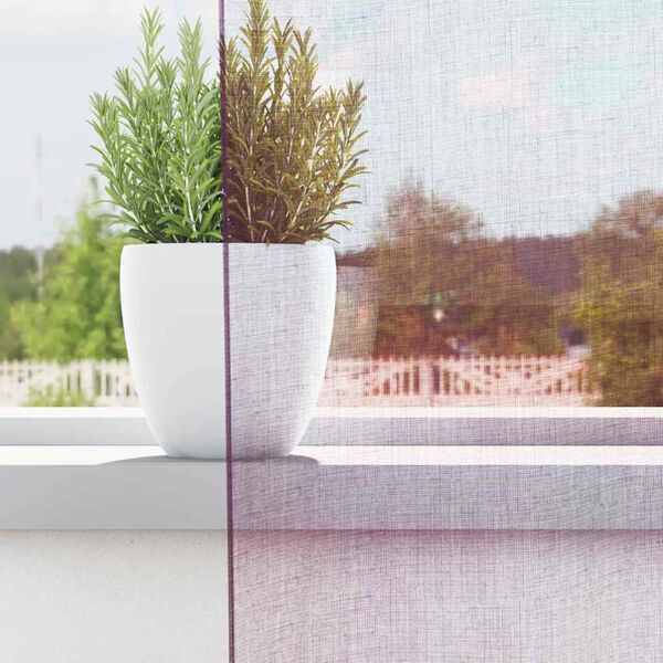 vidaXL Пердета от воал с примки, 2 бр, лилаво, 140x245 см