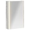vidaXL Шкаф с огледало за баня Сив Сонома 33 x 11,5 x 50 см