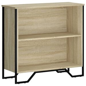 vidaXL Библиотека, сонома дъб, 80x31x74,5 см, инженерно дърво