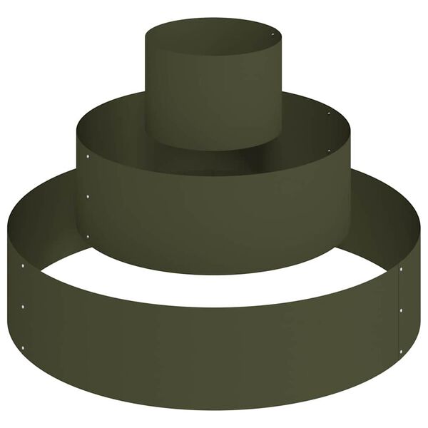 vidaXL Градинска саксия Маслинено зелено 90 x 90 x 20 см