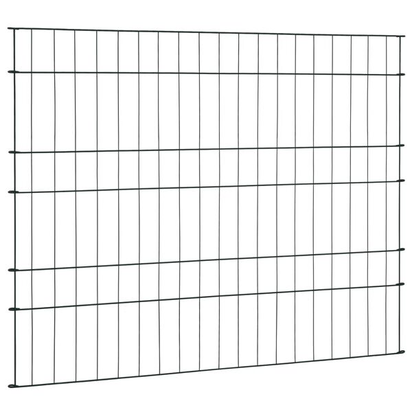 vidaXL Комплект градински огради 99,6x79,8 см зелен