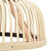 vidaXL Пендел, бамбук, 40 W, 30x12 см, полукръг, E27