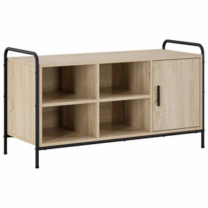 vidaXL Шкаф за обувки 100 x 39,5 x 55,5 см Инженерна дървесина