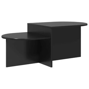 vidaXL Масичка за кафе Черен дъб 100 x 50 x 40 cm Инженерна дървесина