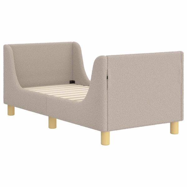 vidaXL Легло за малко с главна дъска с таблото Светлосиво 70 x 140 cm