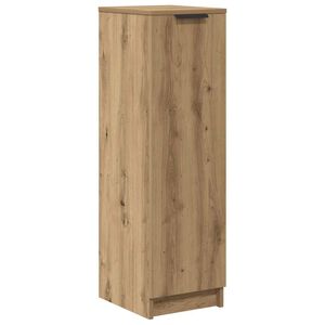 vidaXL Шкаф за обувки, дъб артизан, 29,5x35x100,5 см, инженерно дърво