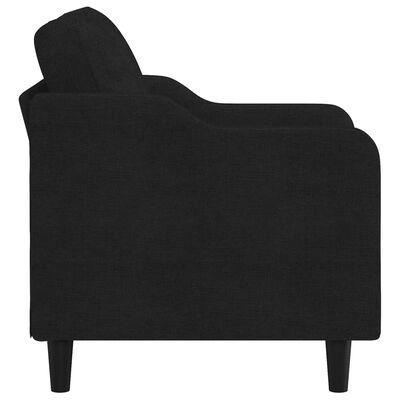 vidaXL Кресло, черно, 60 см, текстил