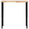 vidaXL Работна маса, 100x60x(73-99,5) см, масивна акация, правоъгълна