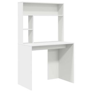 vidaXL Бюро Бяло 91 x 50 x 149 см Инженерна дървесина