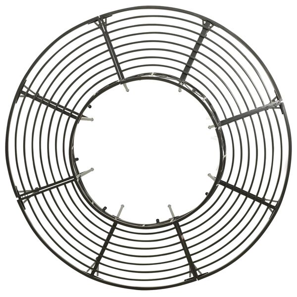 vidaXL Градинска пейка за около дърво, 160 см, стомана