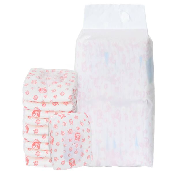 vidaXL Еднократна дамска пелена за кучета 30 pcs Бял M