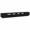vidaXL Комплект ТВ шкаф 3 бр. Черно Инженерна дървесина