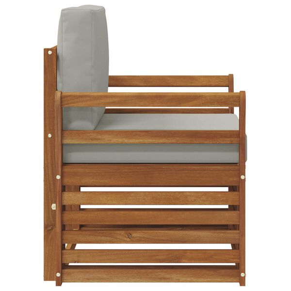 vidaXL Комплект дивани за открито Естествен 75,5 x 63 x 73 см