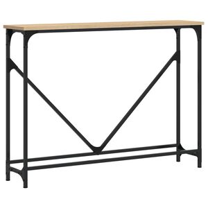 vidaXL Конзолна маса, дъб сонома, 102x22,5x75 см, инженерно дърво
