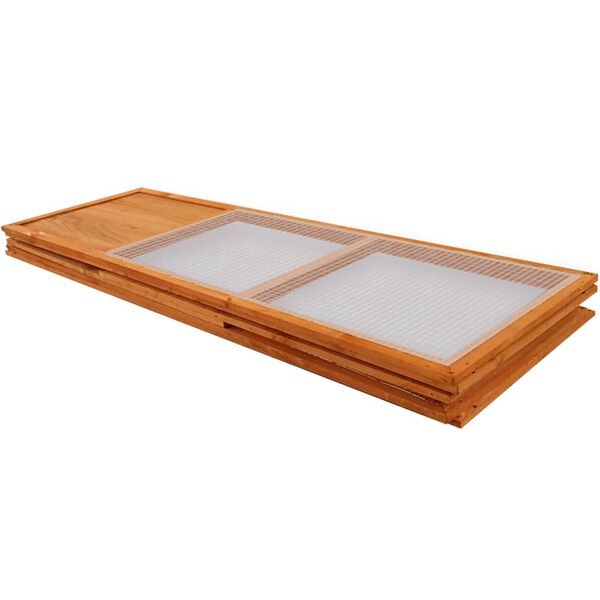 vidaXL Външна сгъваема клетка за животни, дърво