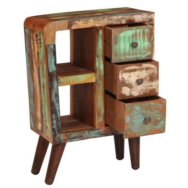 vidaXL Сайдборд, 55x30x80 см, регенерирано дърво масив