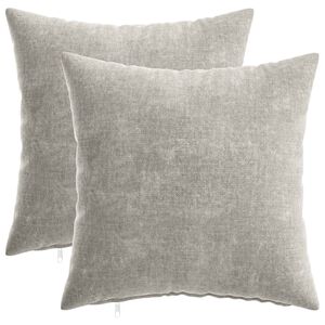 vidaXL Калъфка за възглавница 2 pcs HEERLEN Светлосиво 35 x 35 cm