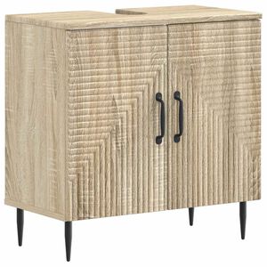 vidaXL Шкаф за мивка в баня HAARLEM Дъб сонома 59,5 x 31,5 x 59 см