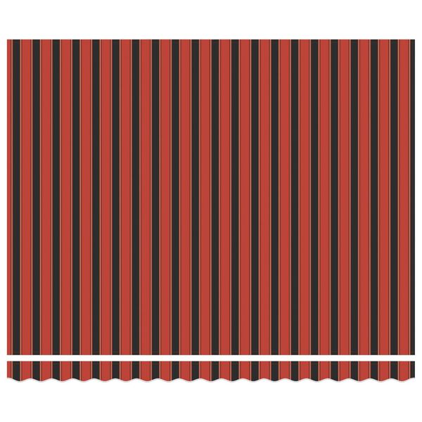 vidaXL Сгъваем навес Оранжев и Черен 400 &times; 300 cm Алуминий и Тъкан