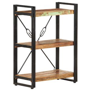 vidaXL Библиотека с 3 рафта, 60x30x80 см, регенерирано дърво масив