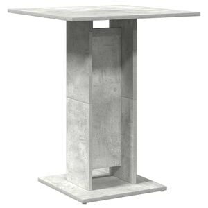 vidaXL Бистро маса, бетонно сива, 60x60x75 см, инженерно дърво