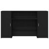 vidaXL Рецепционно бюро, черен дъб, 180x50x103,5 см, инженерно дърво