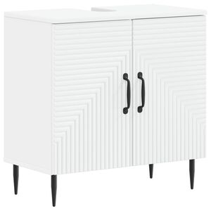 vidaXL Шкаф за мивка в баня HAARLEM Бяло 59,5 x 31,5 x 59 см