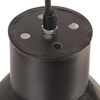 vidaXL Пенделна лампа 25 W черна кръгла 17 см E27
