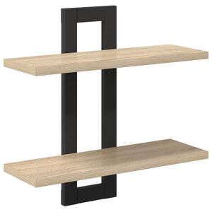vidaXL Плаващи рафтове Дъб сонома 40 x 15 x 40 см Инженерна дървесина