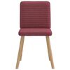 vidaXL Трапезни столове, 4 бр, виненочервени, текстил