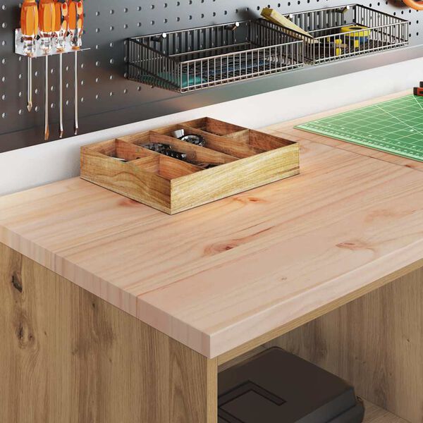 vidaXL Гаражен шкаф за съхранение, дъб артизан, 60x51x85 см, бор масив