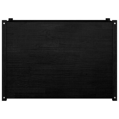 vidaXL Градински сандък, черен, 100x50x70 см, бор масив