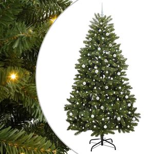 vidaXL С изкуствено коледно дърво 240 cm 300 LED светодиода Топло бяло