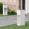 vidaXL Слънчев LED светлинен указател 2 pcs Бяло